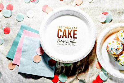 Custom Wreath Monogram Cake Plates #1962