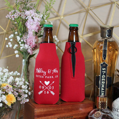 Personalized Party Favors Zipper Bottle Can Coolers