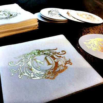 Monogrammed Wedding Napkins #1496