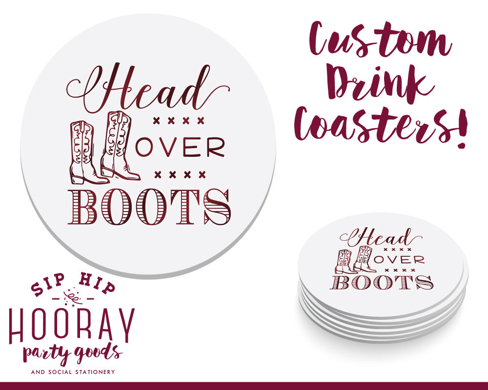 Arrow Rustic Wedding Coasters #1805