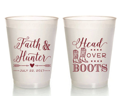 Head Over Boots Frosted Cups #1805