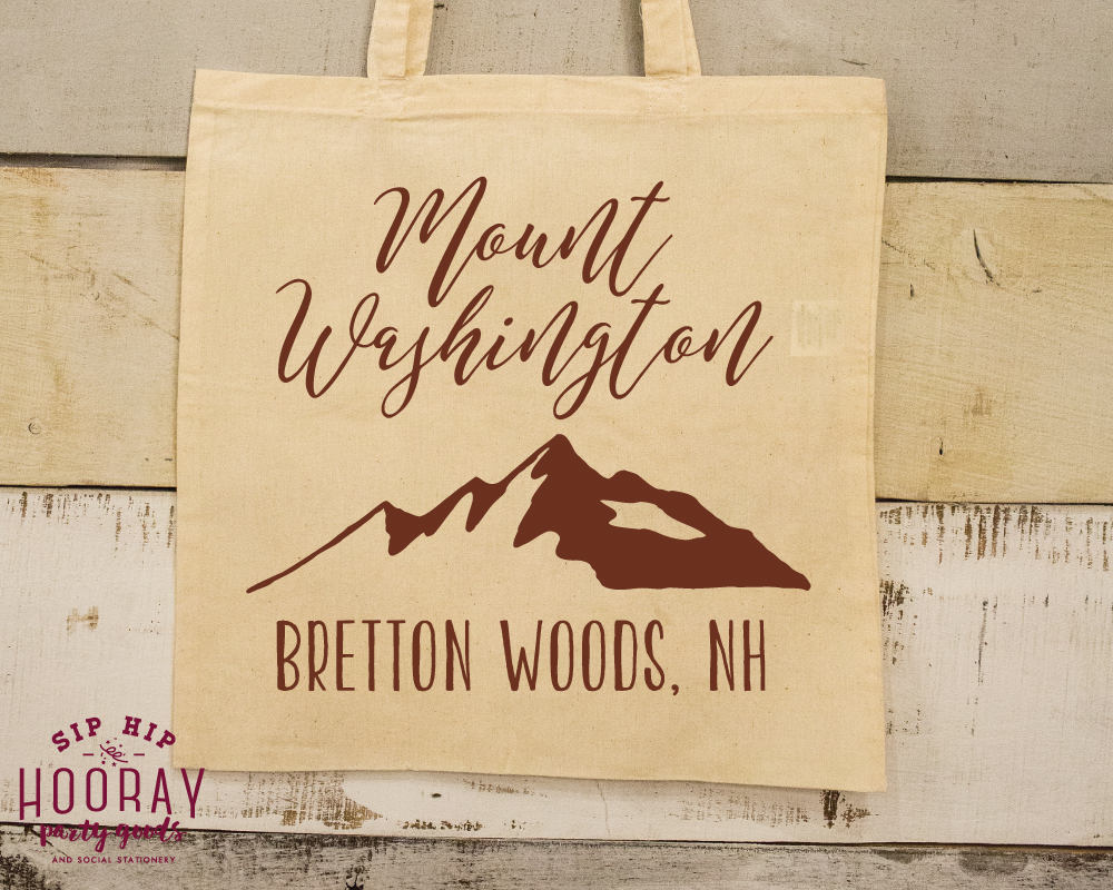 Mountain Wedding Tote Bags #1806