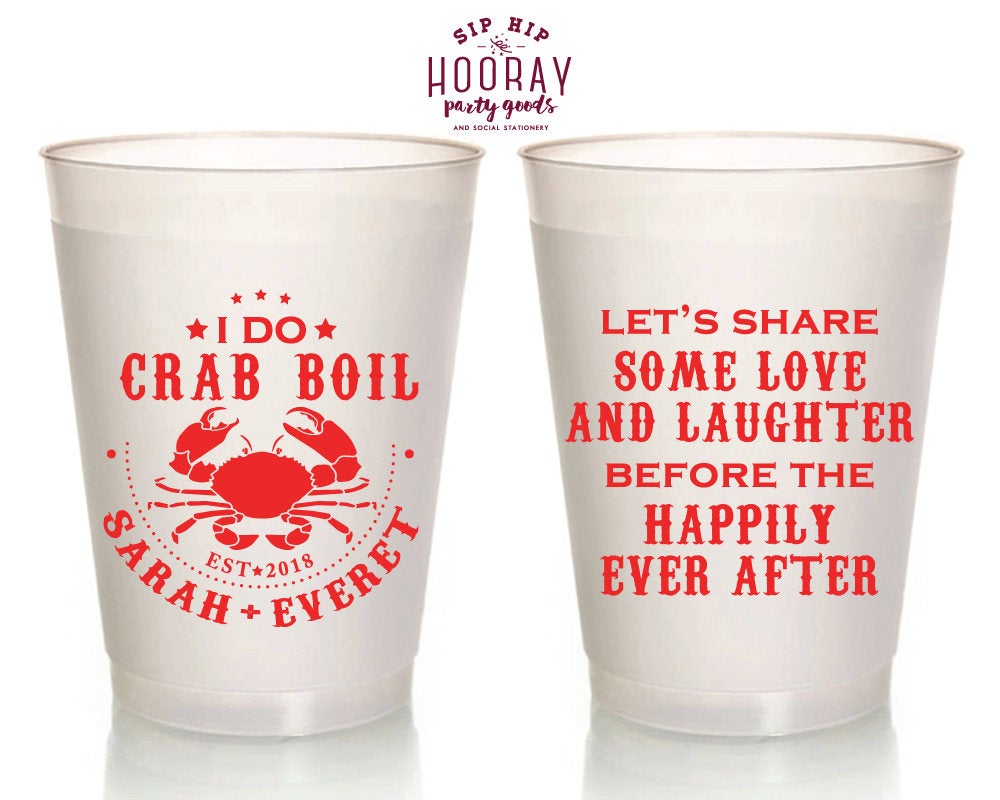 I Do Crab Boil Frosted Cups #1808
