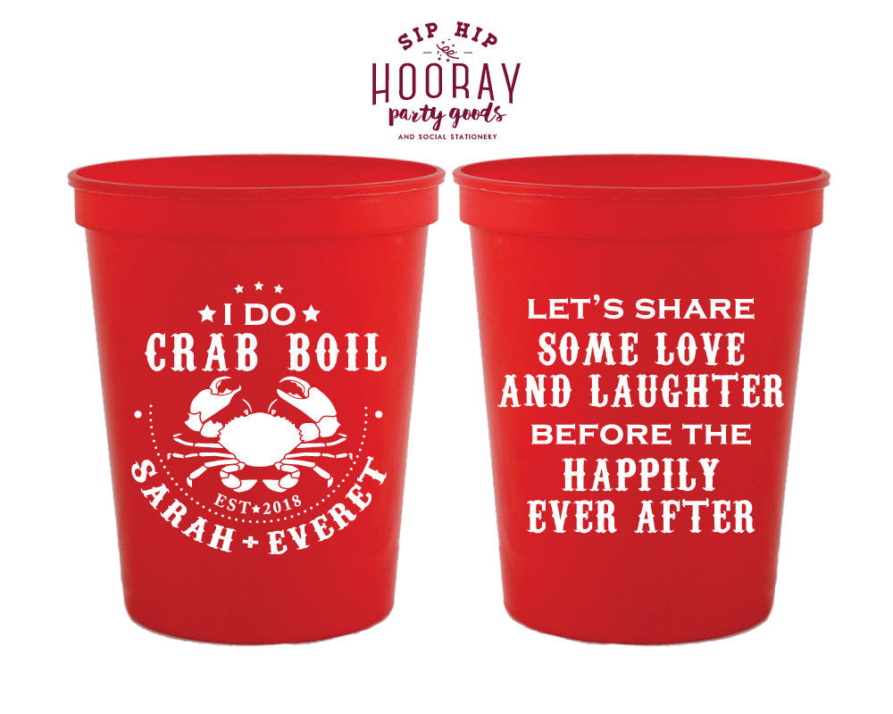 I Do Crab Boil Stadium Cups #1808
