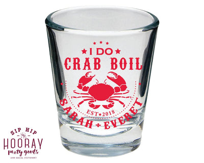 I Do Crab Boil Shot Glasses #1808