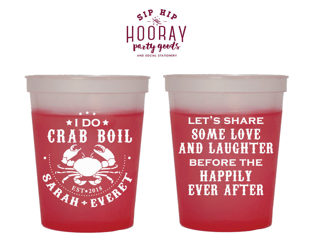 I Do Crab Boil Color Changing Cups #1808