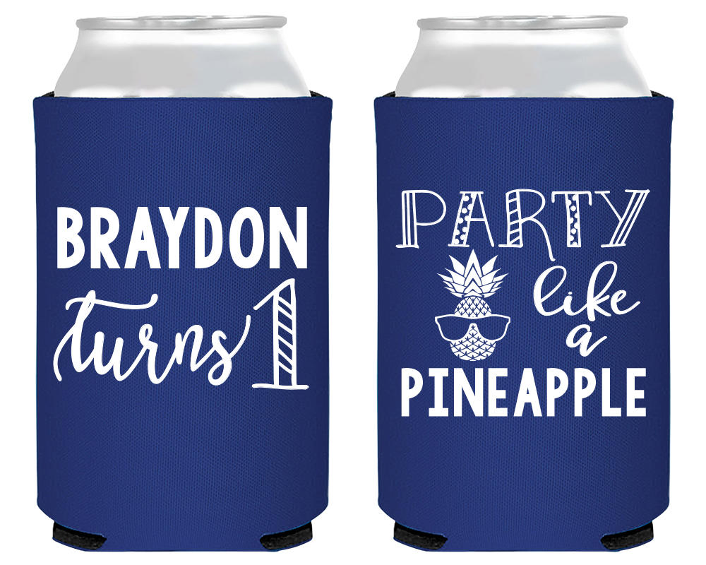 Party Like a Pineapple | Birthday Can Cooler #1765