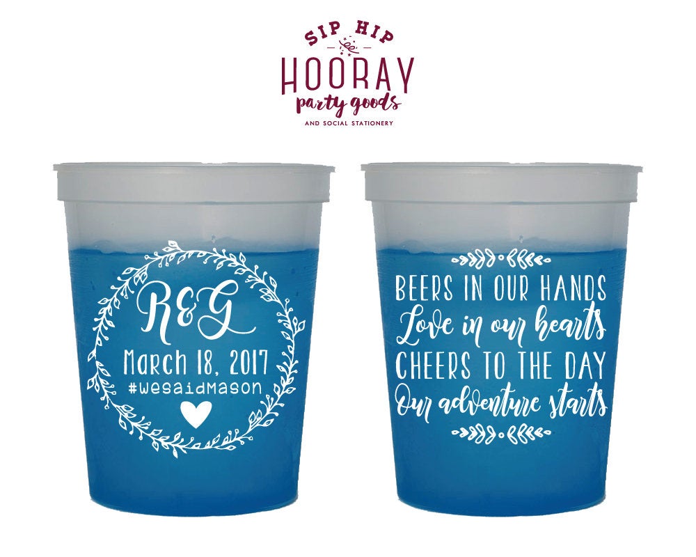 Beers In Our Hands Color Changing Mood Cup Design #1809