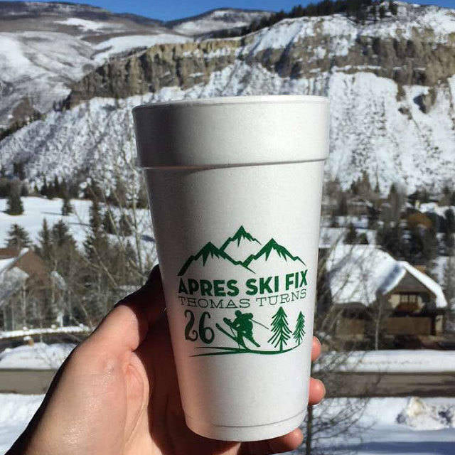 Barn Country Wedding Foam Cups #1766