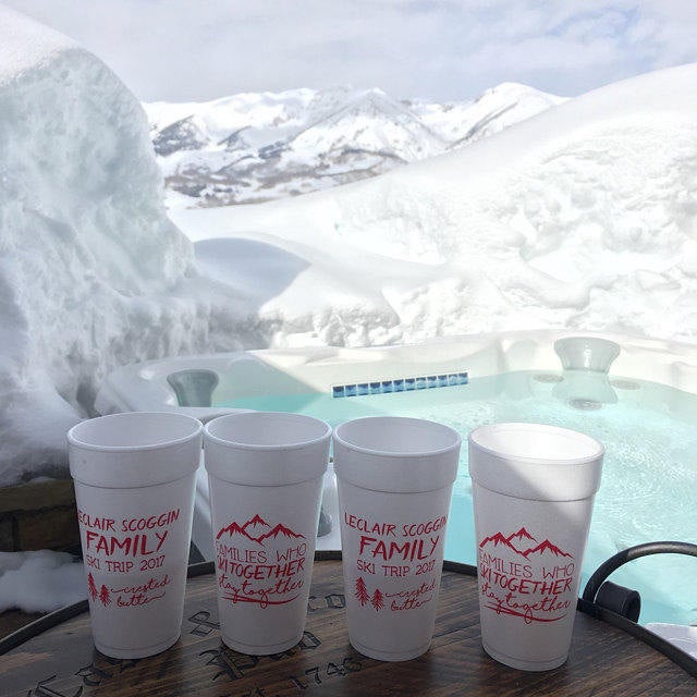 Barn Country Wedding Foam Cups #1766