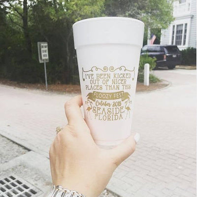 Barn Country Wedding Foam Cups #1766