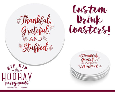Thanksgiving Custom Drink Coasters #1767