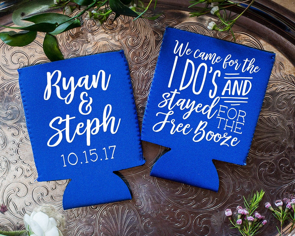 We Came For The I Dos Neoprene Can Coolers #1815