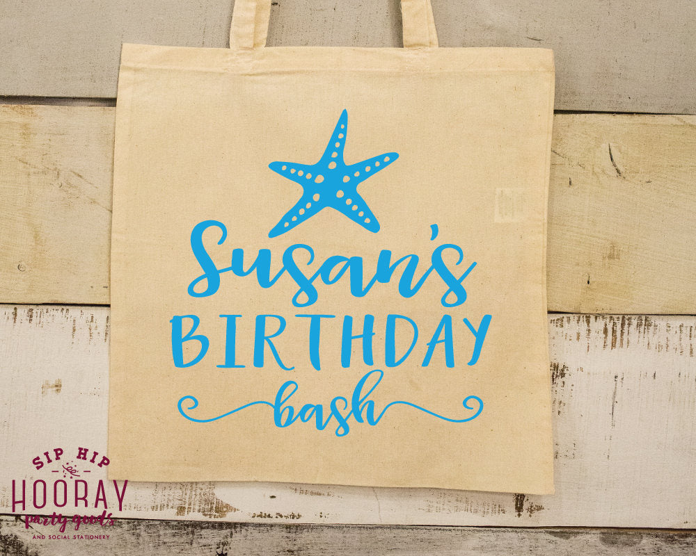 Birthday Beach Bash Tote Bags #1819