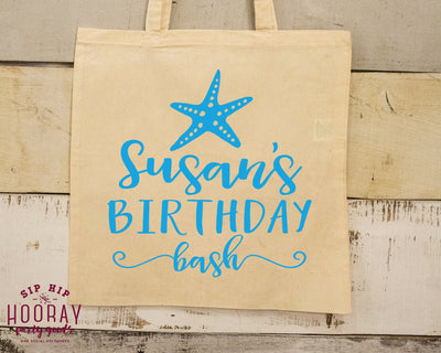 Birthday Beach Bash Tote Bags #1819