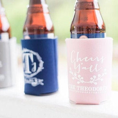 Better Together Mountain Wedding Can Coolers #1527