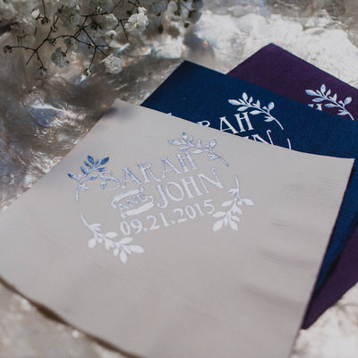 Personalized Party Favors Beverage Napkins