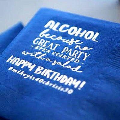 Custom Wedding Napkins