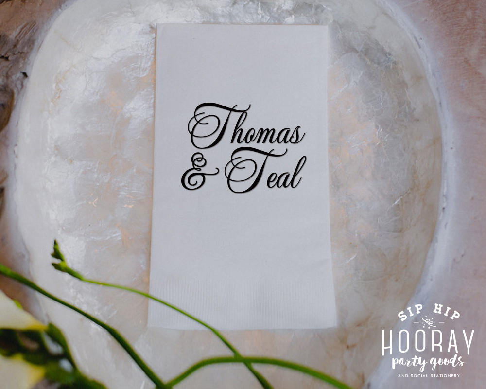 Personalized Wedding Guest Towels #1823