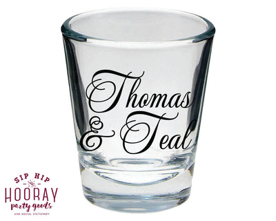 Deer Antler Engagement Party Shot Glasses #1823