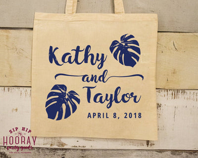 Beach Bag Wedding Favor Tote Bags #1824
