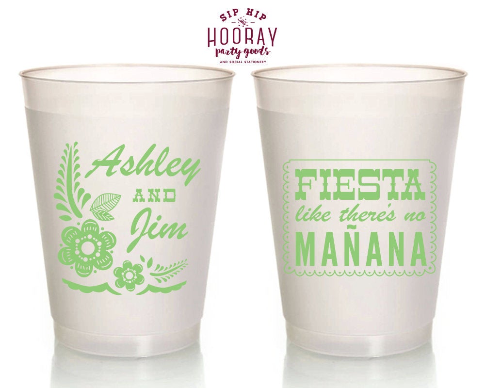 Fiesta Like There's No Manana Frosted Cups #1825
