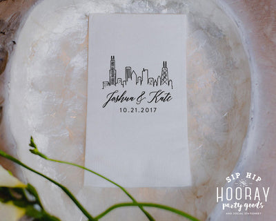 Custom Skyline Guest Towels #1827