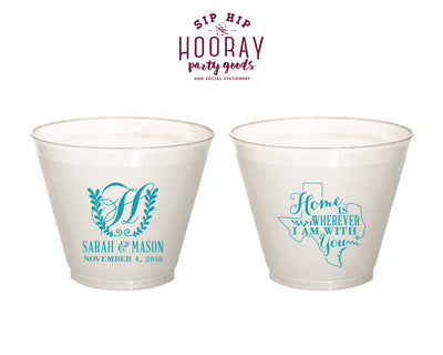 State Wedding 9oz Wine Cups #1828