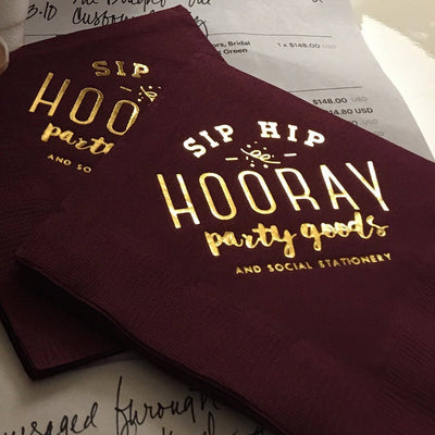 Monogrammed Wedding Napkins #1496