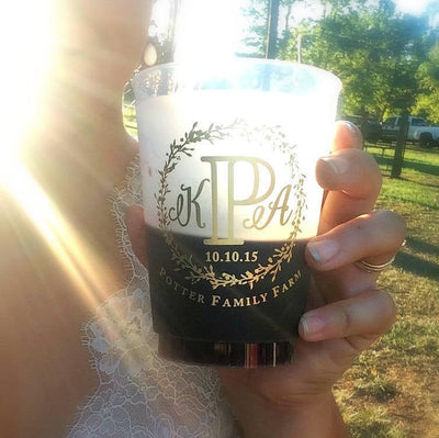 Custom Wedding Frosted Cups #1699