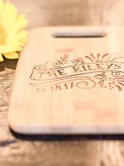 Custom Monogram Cutting Board