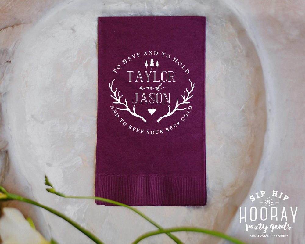To Have and To Hold Guest Towel Design #1382