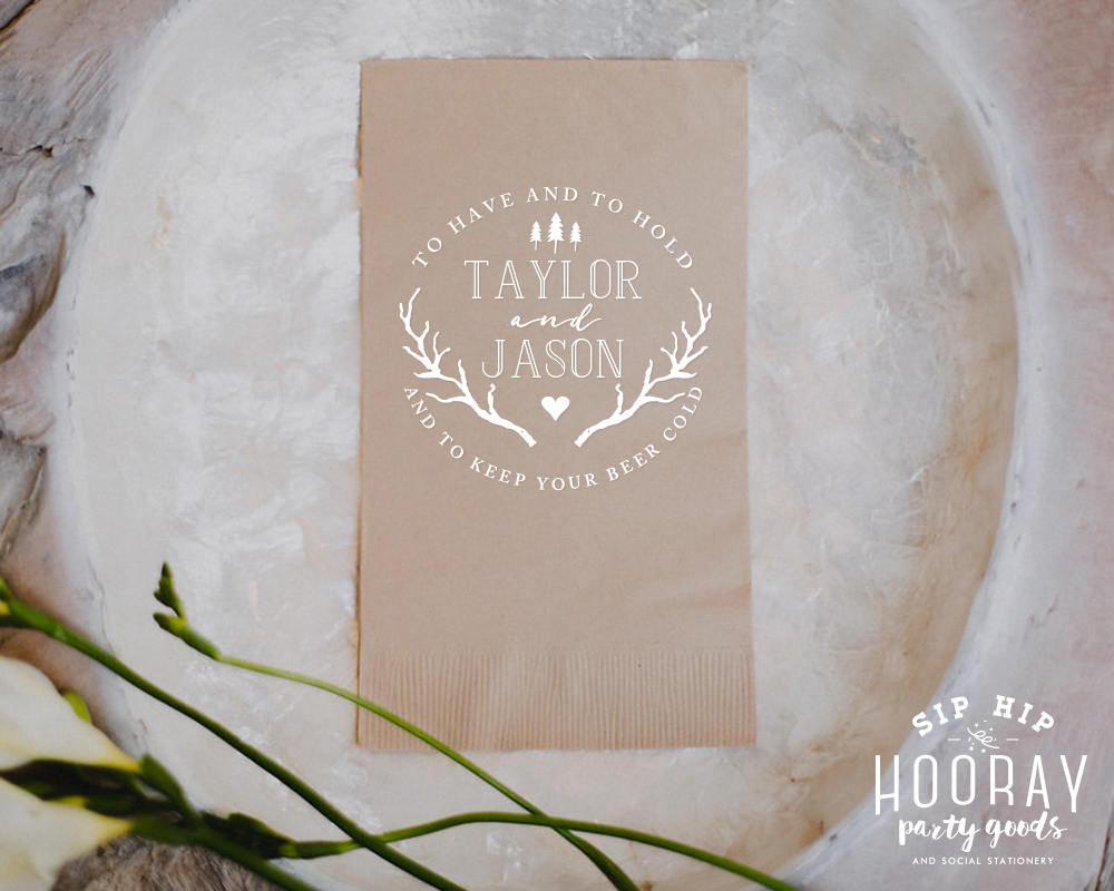 To Have and To Hold Guest Towel Design #1382