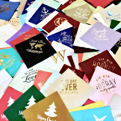 Monogrammed Wedding Napkins #1496