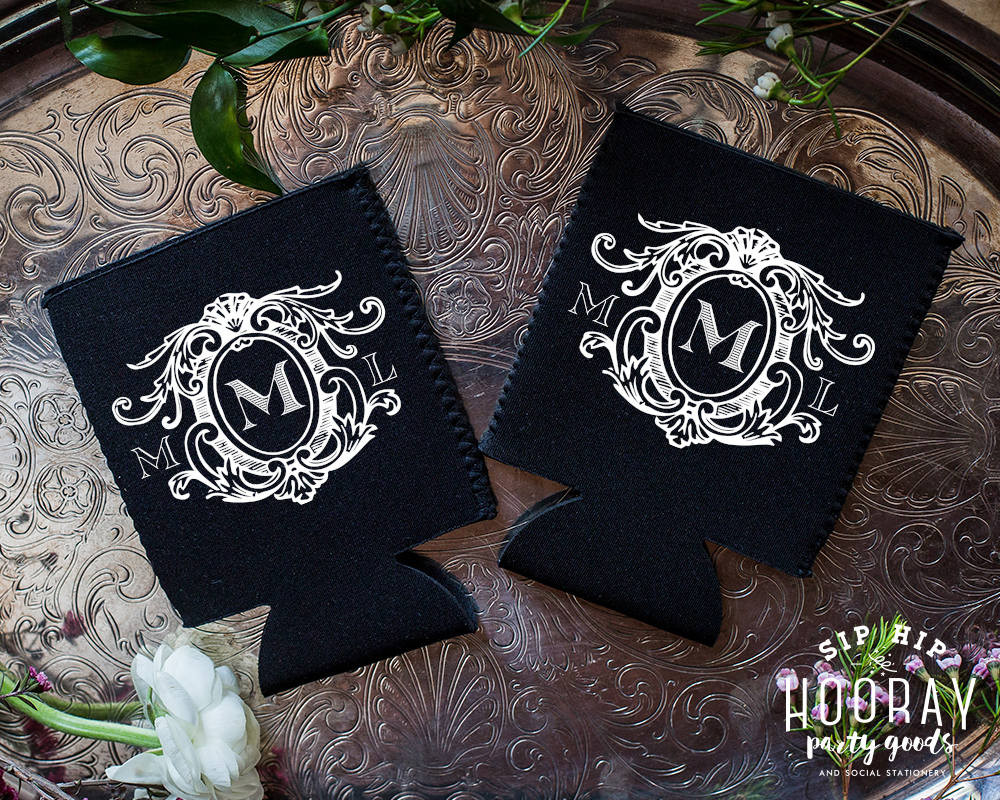 Custom Monogrammed Neoprene Can Coolers #1830