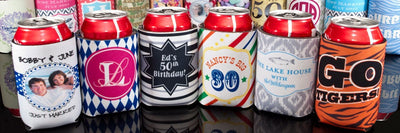 Cactus Pattern Full Color Can Cooler Design