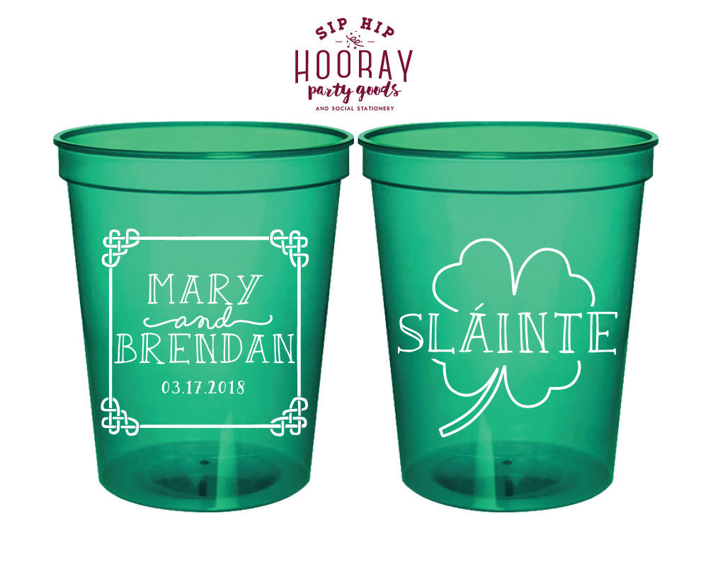 Irish Wedding Stadium Cup Design #1838