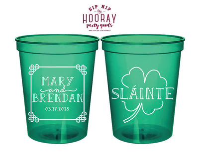 Irish Wedding Stadium Cup Design #1838