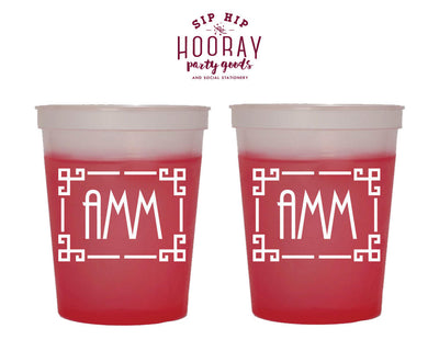 Geometric Monogrammed Mood Cup #1840