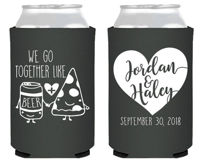 Neoprene Beer Lovers Wedding Can Cooler Design #1844