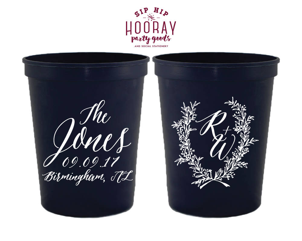 Wedding Wreath Stadium Cup Design #1845