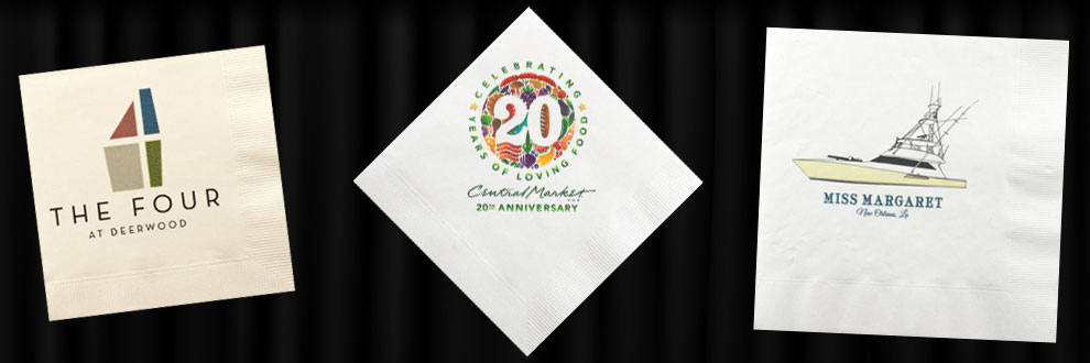 Full Color Wedding Cocktail Napkins