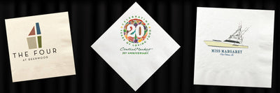 Full Color Wedding Cocktail Napkins