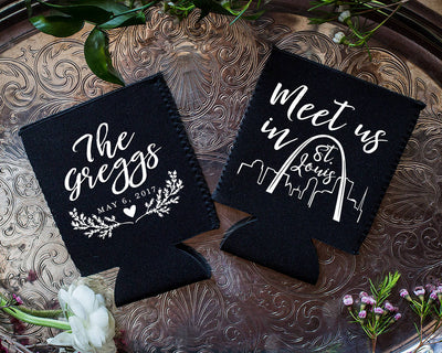 St. Louis Wedding Neoprene Can Coolers #1848