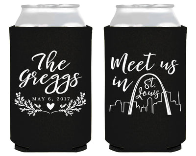 St. Louis Wedding Neoprene Can Coolers #1848