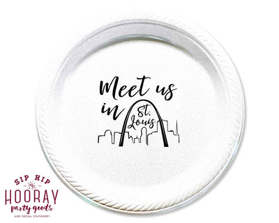 Custom Floral Wedding Plates #1848