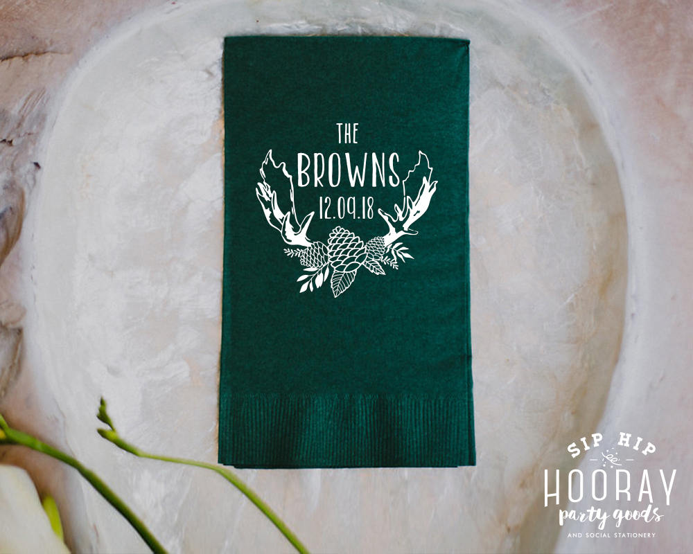 Rustic Wedding Guest Towels #1806