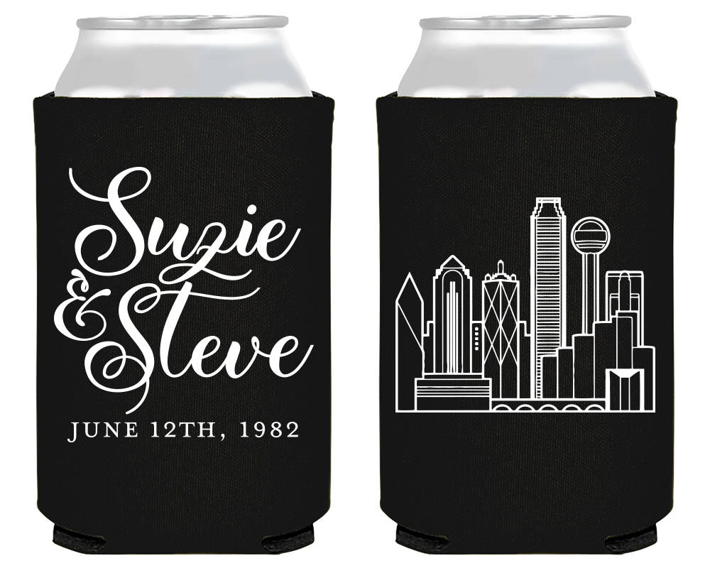 Custom Skyline Neoprene Can Coolers #1860
