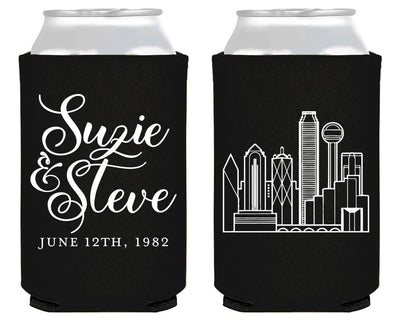 Custom Skyline Neoprene Can Coolers #1860