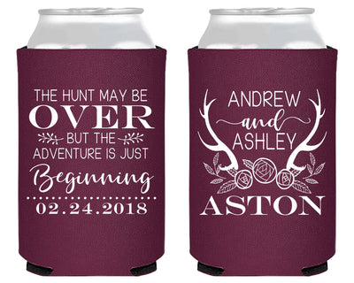 Our Adventure is Just Beginning Wedding Guest Gift Neoprene Can Coolers, #1861